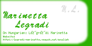 marinetta legradi business card